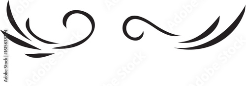 Elegant Flourishes A Symphony of Curves and Lines in a Minimalist Composition for Creative Projects and Artistic Designs