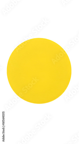 Isolated Abstract Yellow Circle On Black Background Illustration