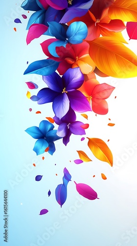 abstract watercolor flower background