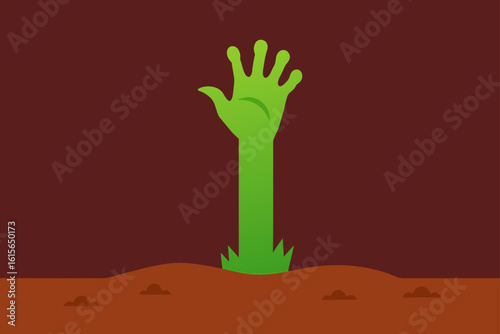 zombie hand sinks soil