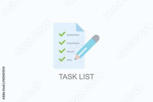 Task List Vector Icon Or Logo Illustration