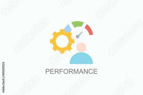 Performance Vector Icon Or Logo Illustration