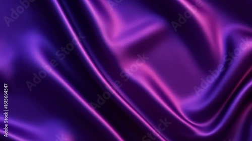 Wallpaper Mural Satin Purple Backdrop with Flowing Silk Folds and Iridescent Light Shifts Torontodigital.ca