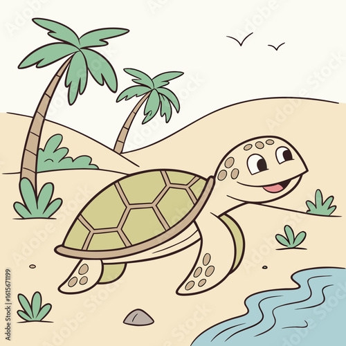 turtle on the beach