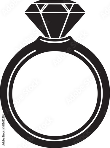 DIAMOND RING SILHOUETTE