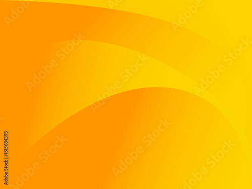 Vibrant Orange Abstract Gradient Background with Curves