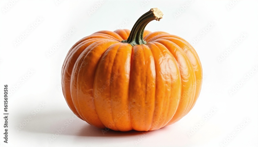 Obraz premium A vibrant, ripe pumpkin with a smooth, glossy surface.
