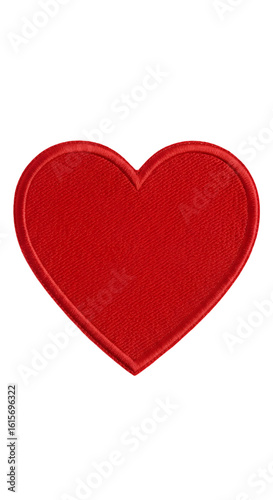 Isolated Red Heart Illustration On Transparent Background With Romantic Theme