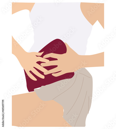  Pressing heating pads. menstrual compression pillow