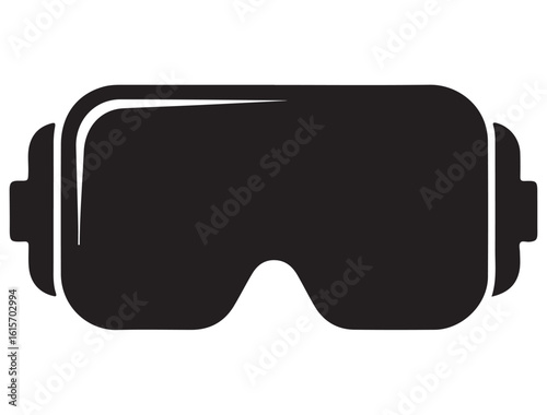 VR HEADSET ICON SILHOUETTE