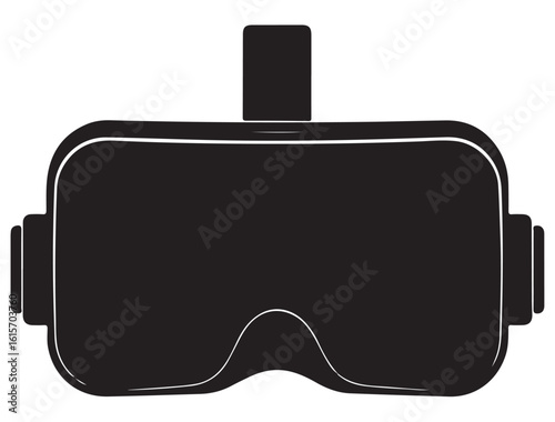 VR HEADSET ICON SILHOUETTE