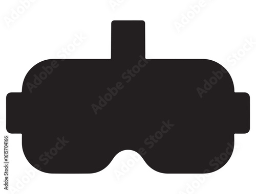 VR HEADSET ICON SILHOUETTE