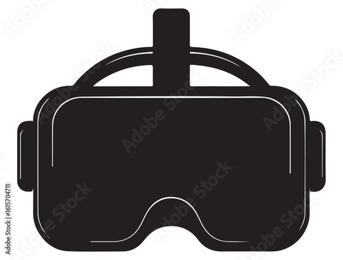 VR HEADSET ICON SILHOUETTE