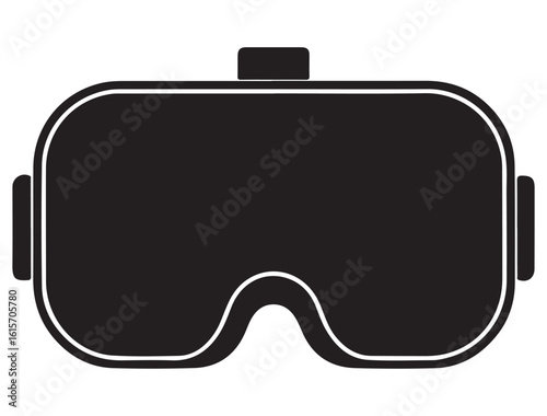 VR HEADSET ICON SILHOUETTE