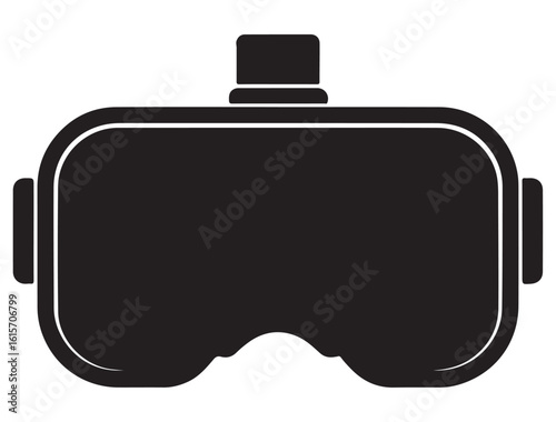 VR HEADSET ICON SILHOUETTE