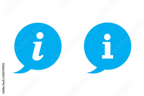 information icon set. info button. info symbol flat style. vector illustration on white background.