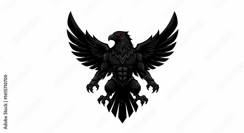 Fototapeta premium minimalist garuda bird mascot