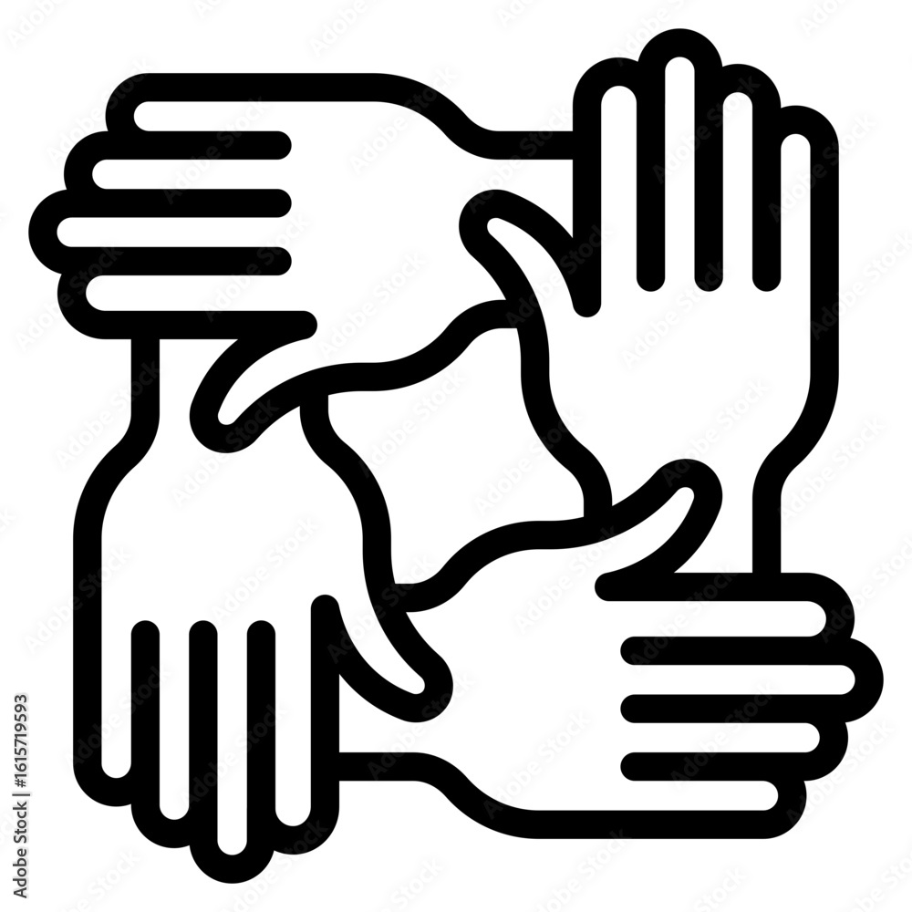 Obraz premium Teamwork icon vector illustration