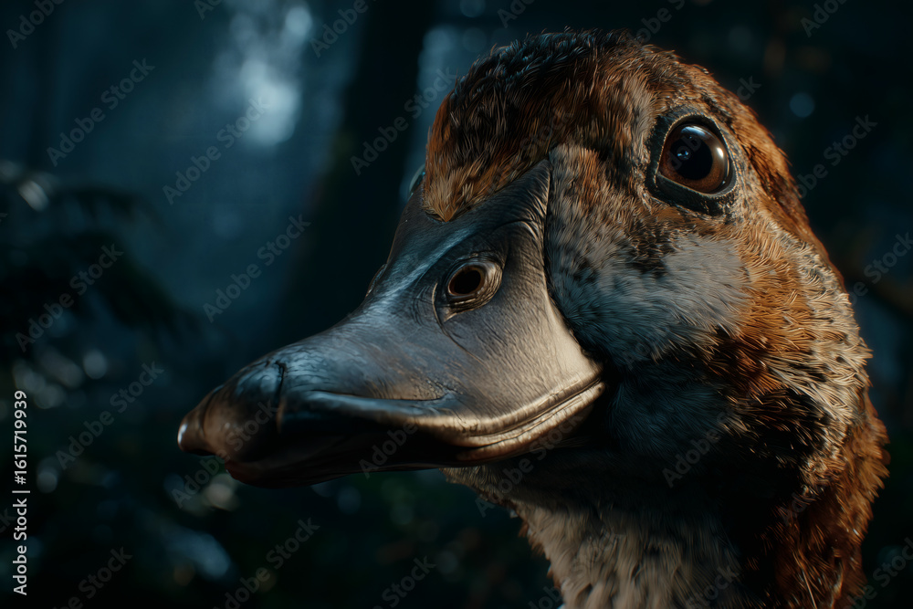 Fototapeta premium Portrait of a Duck-Billed Platypus