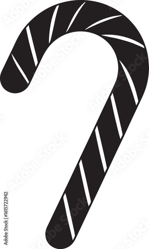  Minimal Sweet Candy Cane Vector Illustration
