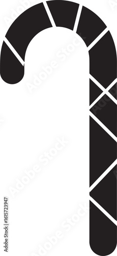 Minimal Sweet Candy Cane Vector Illustration