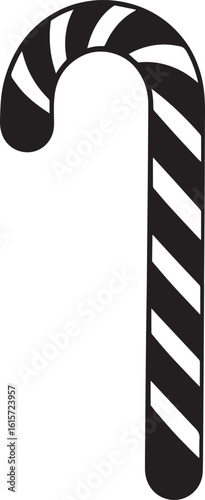  Minimal Sweet Candy Cane Vector Illustration