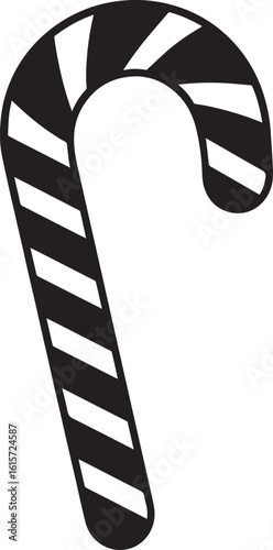  Minimal Sweet Candy Cane Vector Illustration