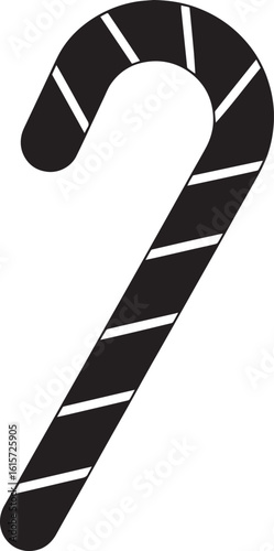  Minimal Sweet Candy Cane Vector Illustration