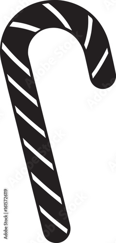  Minimal Sweet Candy Cane Vector Illustration