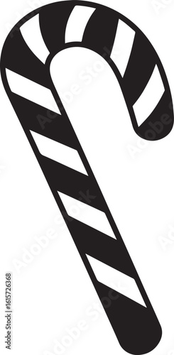  Minimal Sweet Candy Cane Vector Illustration