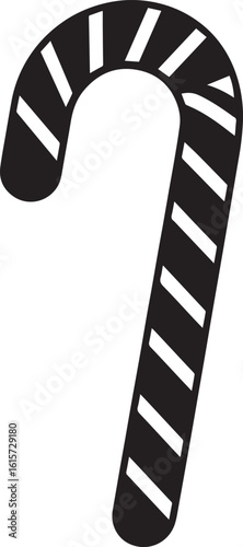  Minimal Sweet Candy Cane Vector Illustration
