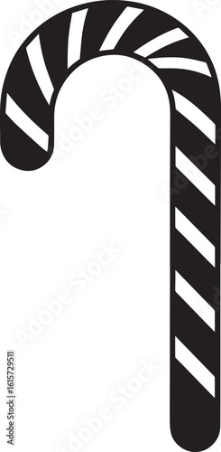  Minimal Sweet Candy Cane Vector Illustration