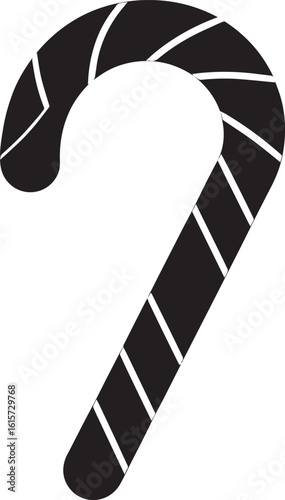  Minimal Sweet Candy Cane Vector Illustration
