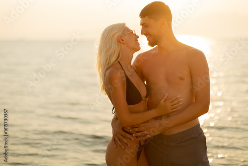 Couples enjoy a romantic mo...