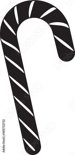  Minimal Sweet Candy Cane Vector Illustration