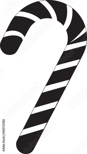  Minimal Sweet Candy Cane Vector Illustration