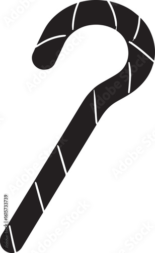  Minimal Sweet Candy Cane Vector Illustration