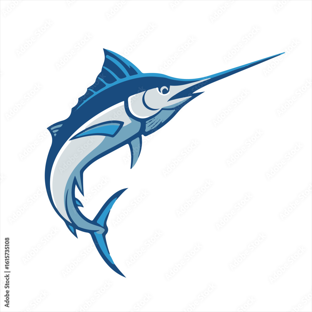 Fototapeta premium swordfish as a logo