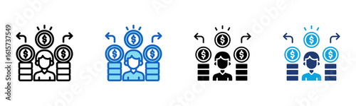 Liability icon Multi Style Vector Illustration