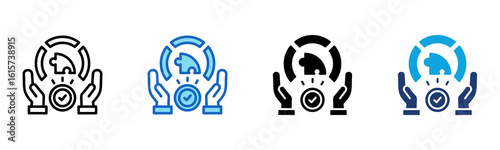Contribution icon Multi Style Vector Illustration