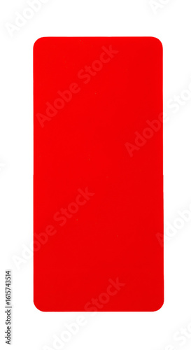 Red Rectangle Abstract Illustration On Isolated Black Background Design