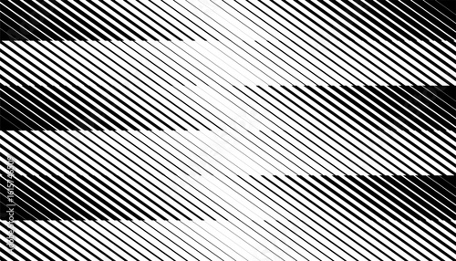 Black and white abstract transition of lines pattern for sporty background and jersey design. Fully editable vector element. Vector Format Illustration 
