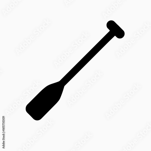 Paddle vector icon for rowing and water sports – solid style
