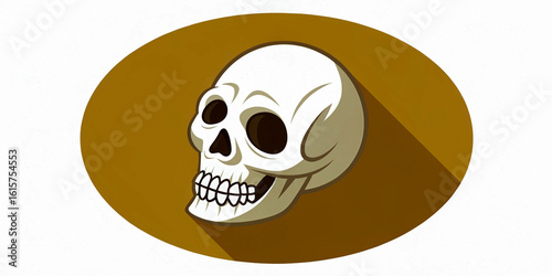 Anatomy in Ink: Artistic Skull Under Study