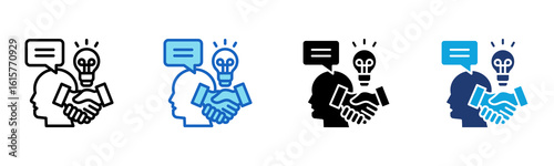 Soft Skills icon Multi Style Vector Illustration