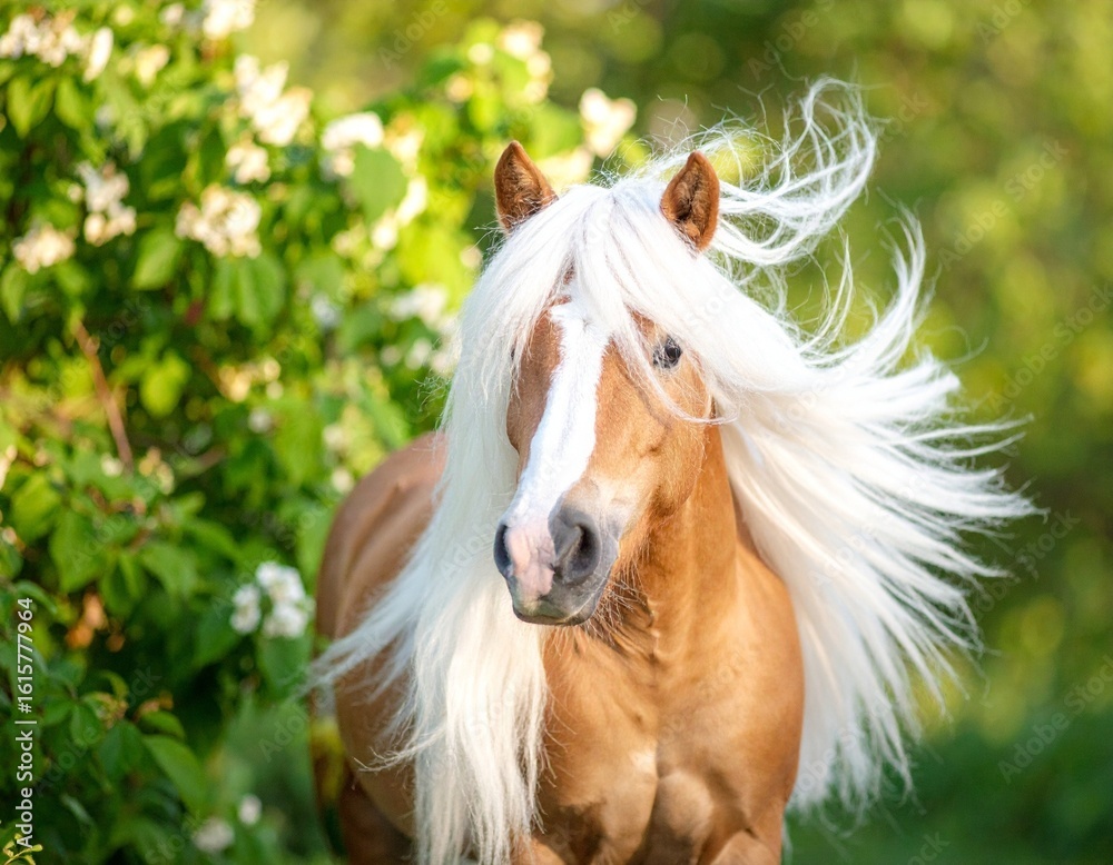Obraz premium white arabian horse