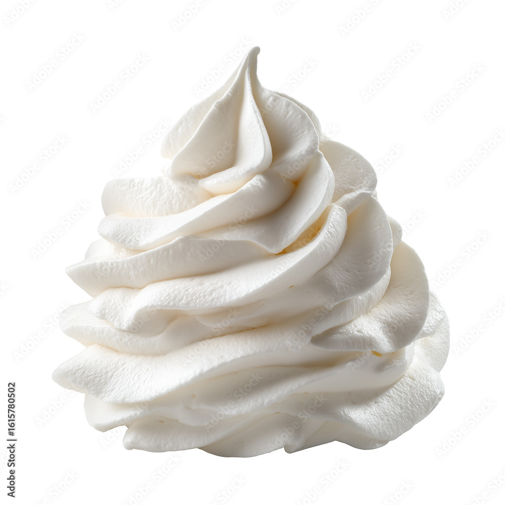 Obraz premium Whipped cream isolated on transparent background png