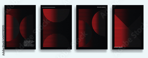 Modern posters . Vector design composition with colorful various geometric shapes . Abstract contemporary art . Vector art ideal for media, ads, covers, brochures, banners.
