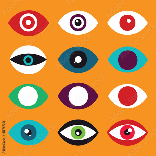 Human Eye Icon Collection