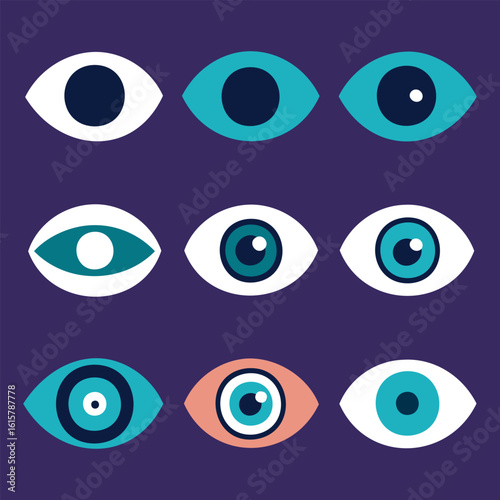Human Eye Icon Collection